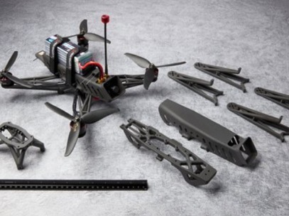 Nylon 3D-printed drone frame
